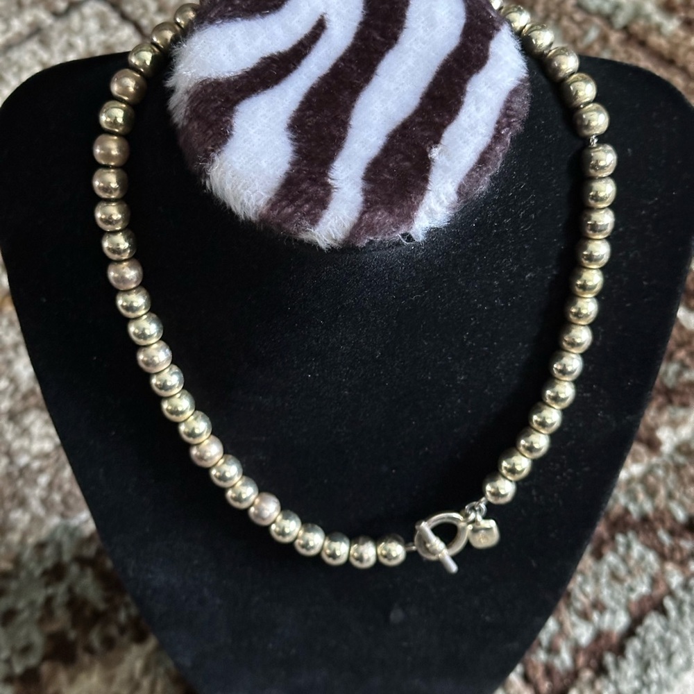 Ralph Lauren Gold and Silver Beaded Necklace